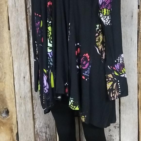 FREE PEOPLE BUTTERFLY PRINT DRESS/LONG TUNIC! - Picture 4 of 11